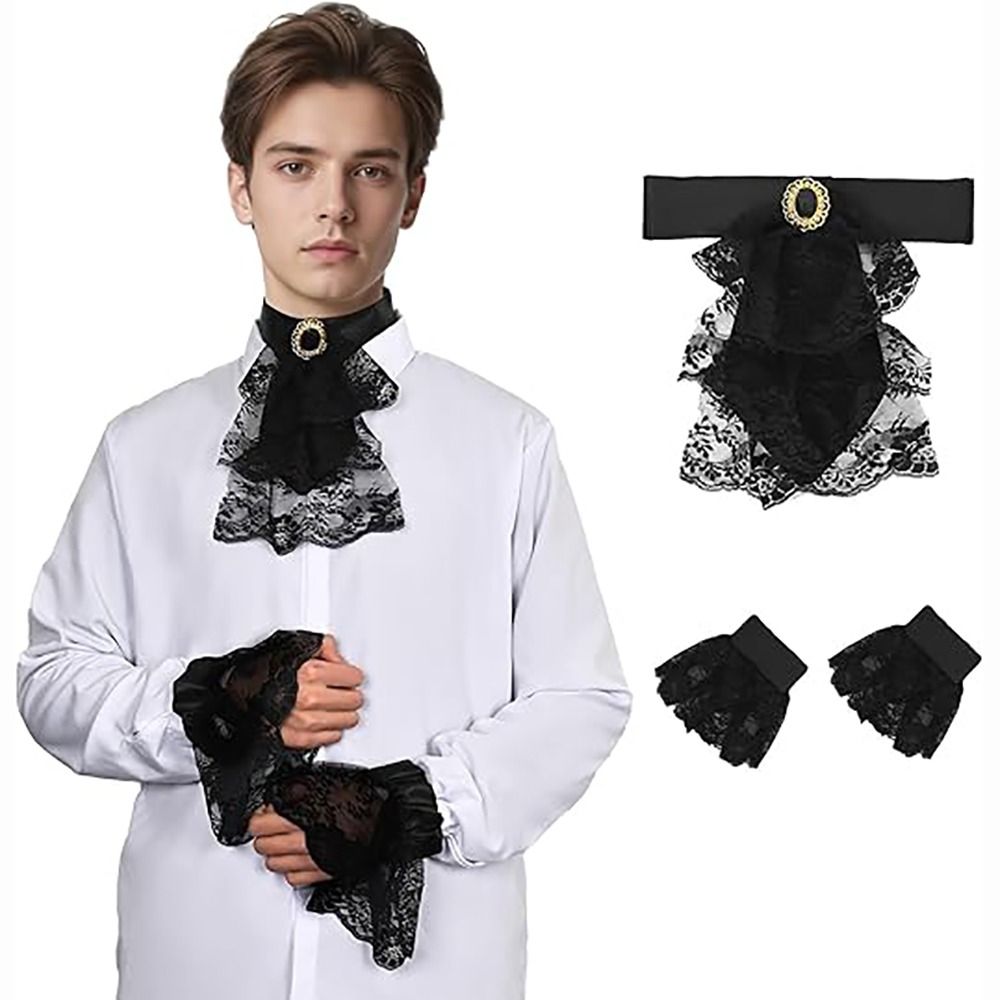 Vintage Fashion Events - Accessoireset Vintage Stijl Victoriaanse Kant Jabot
