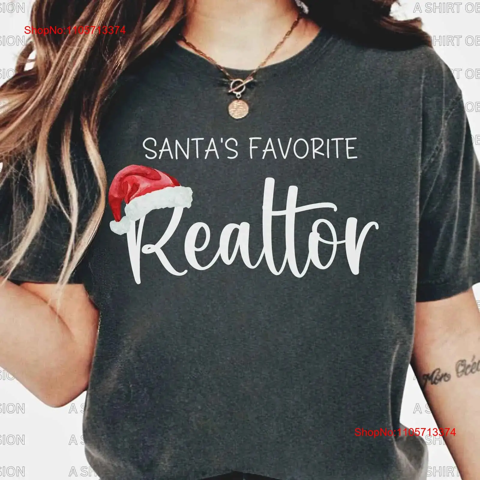 Vintage Fashion Market - Realtor Kerst T-shirt Makelaar Marketing Vakantie