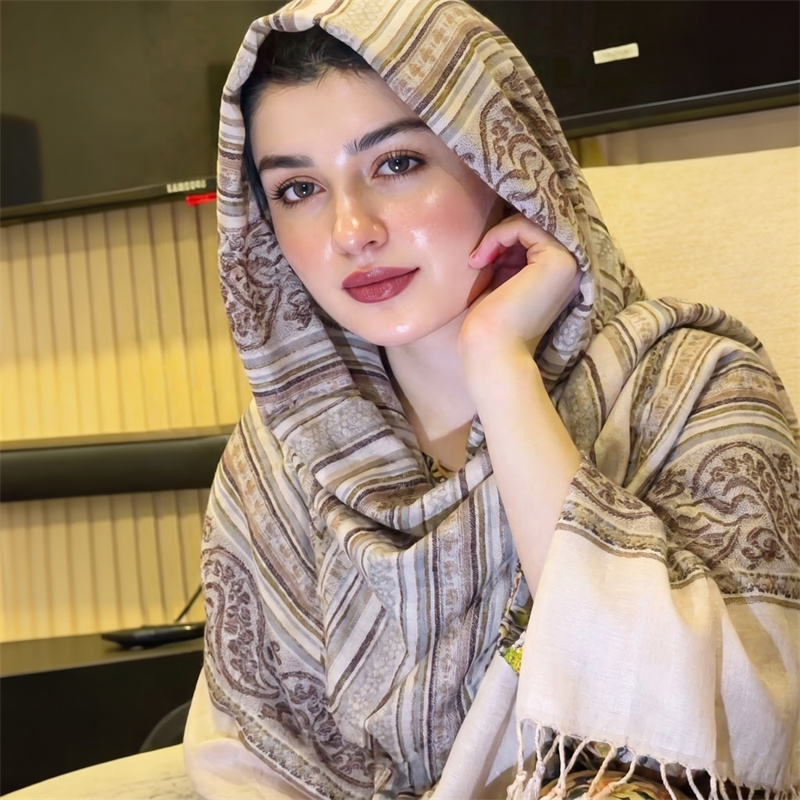 Vintage Fashion Ladies - Vintage Paisley Print Hijab Mode Sjaal