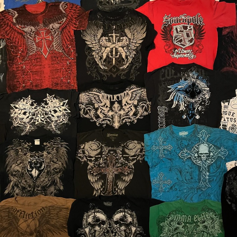 Vintage Fashion Market - Vlooienmarkt Affliction T-shirt Man Y2K Vintage