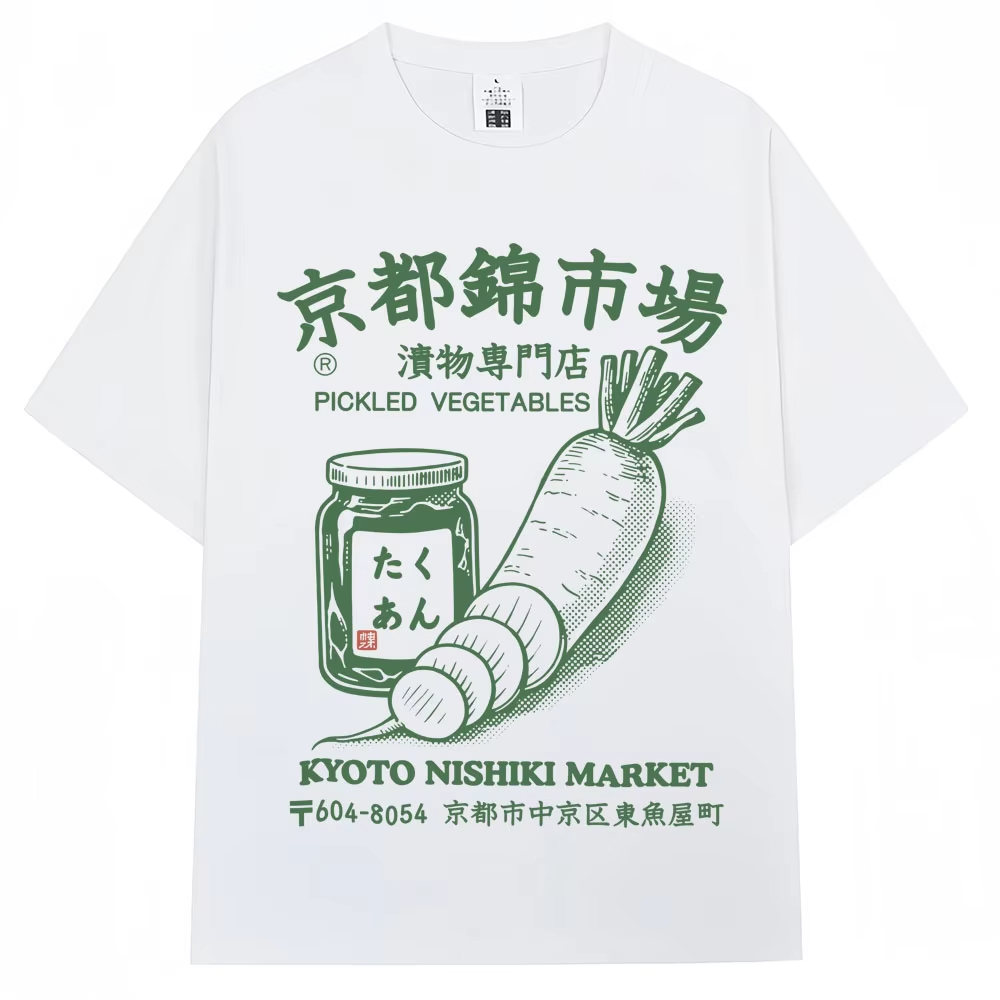 Vintage Fashion Market - Japanse stijl Kyoto Nishiki Market Print