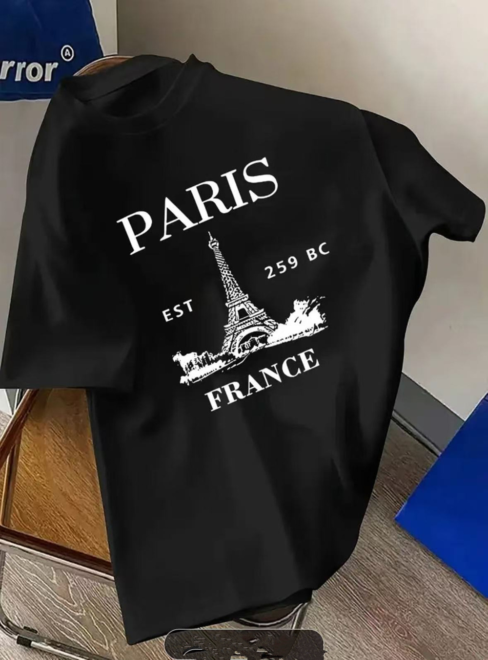 Vintage Fashion Paris - Trendy vintage nieuwe mode heren-T-shirt met