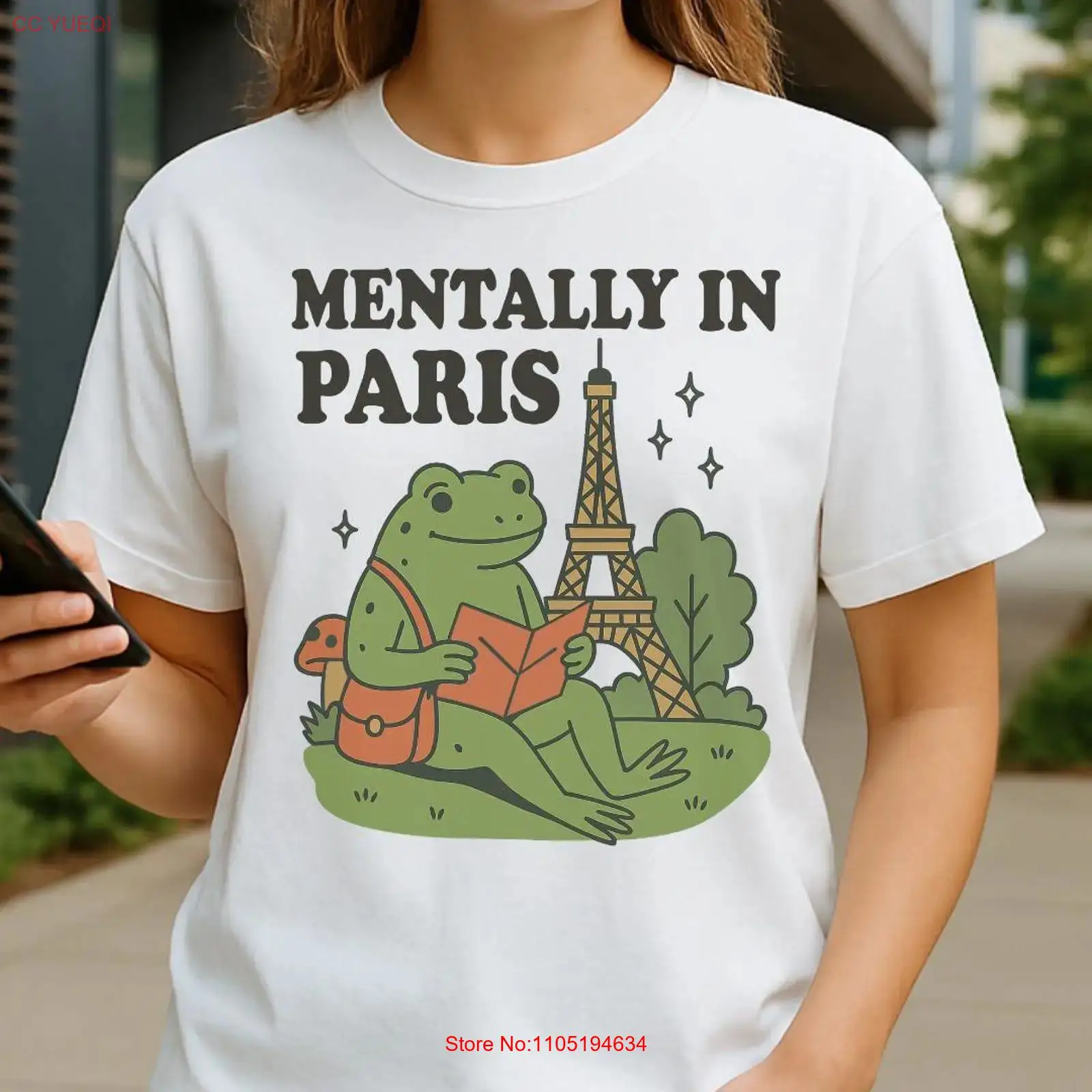 Vintage Fashion Paris - MENTALLY IN PARIJS T-shirt Minnaar Frankrijk