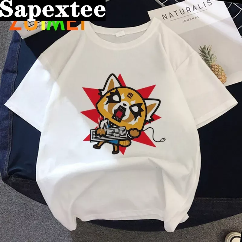 Tie Dye Shirt Vintage - Vrouwen Anime Japanse Aggregtsuko Harajuk Print