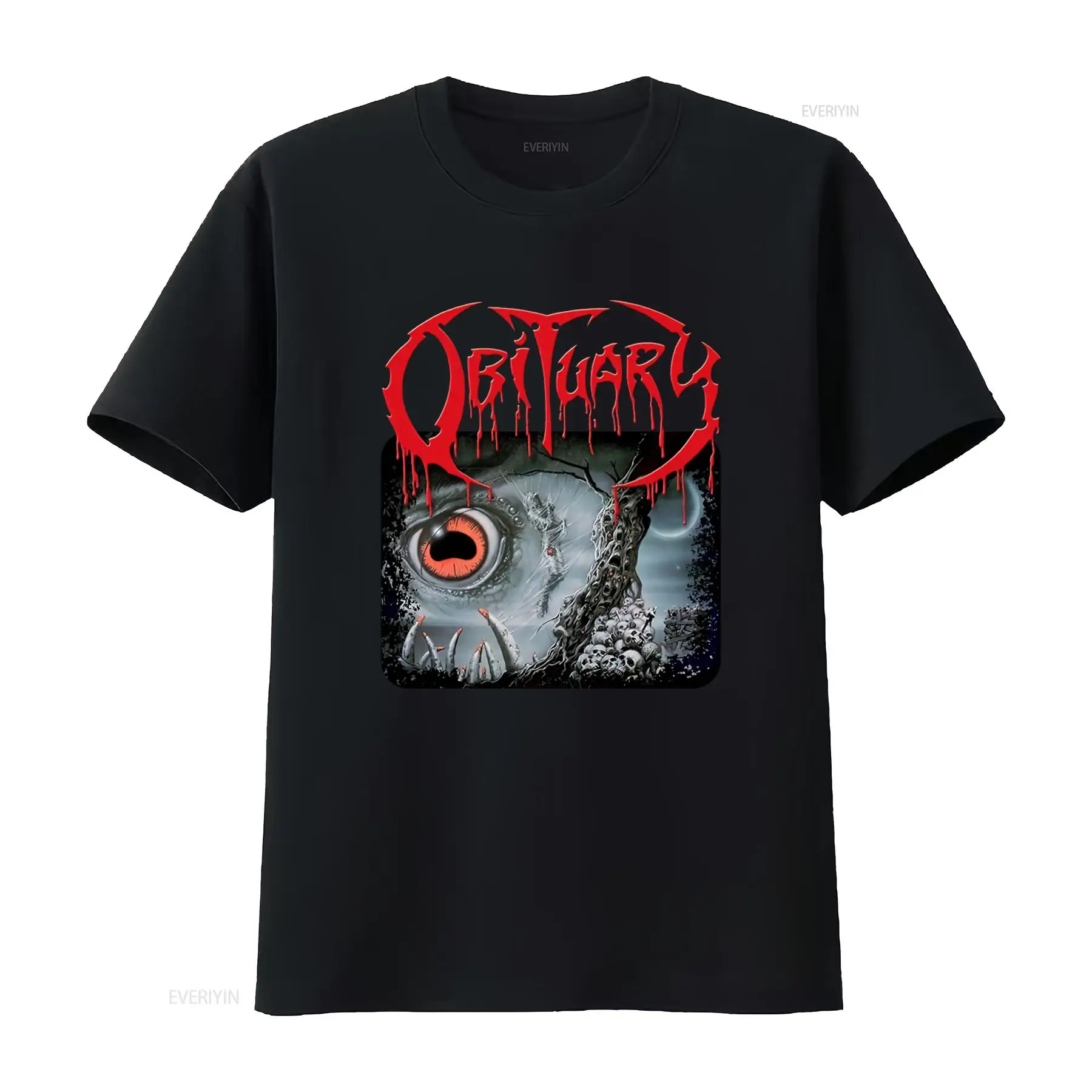 Vintage Fashion Obituaries - Overlijdensoorzaak Gotische Horror Print T-shirt voor