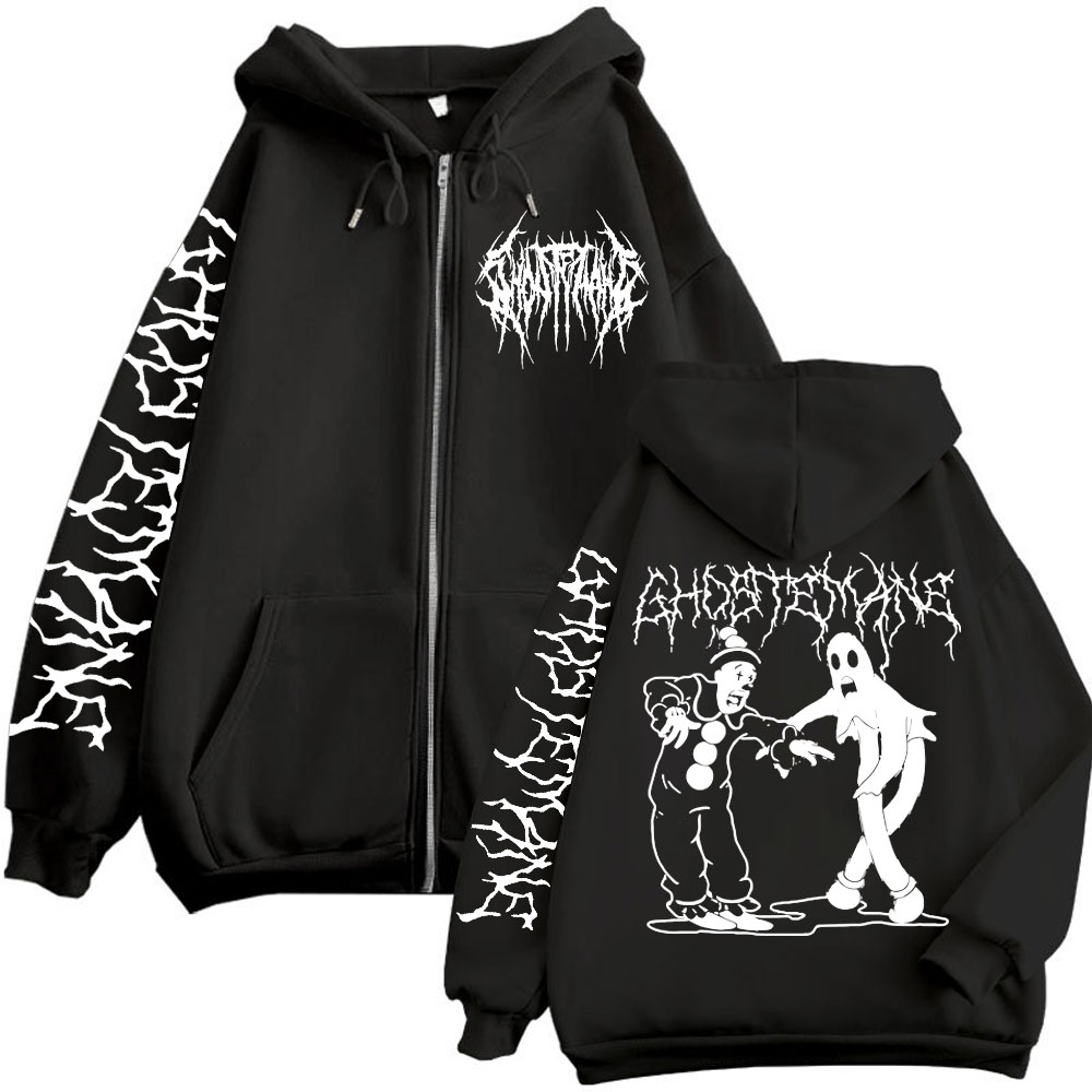 Vintage Fashion Pop Up - Ghostemane Print Rits Hoodies Metal Rock