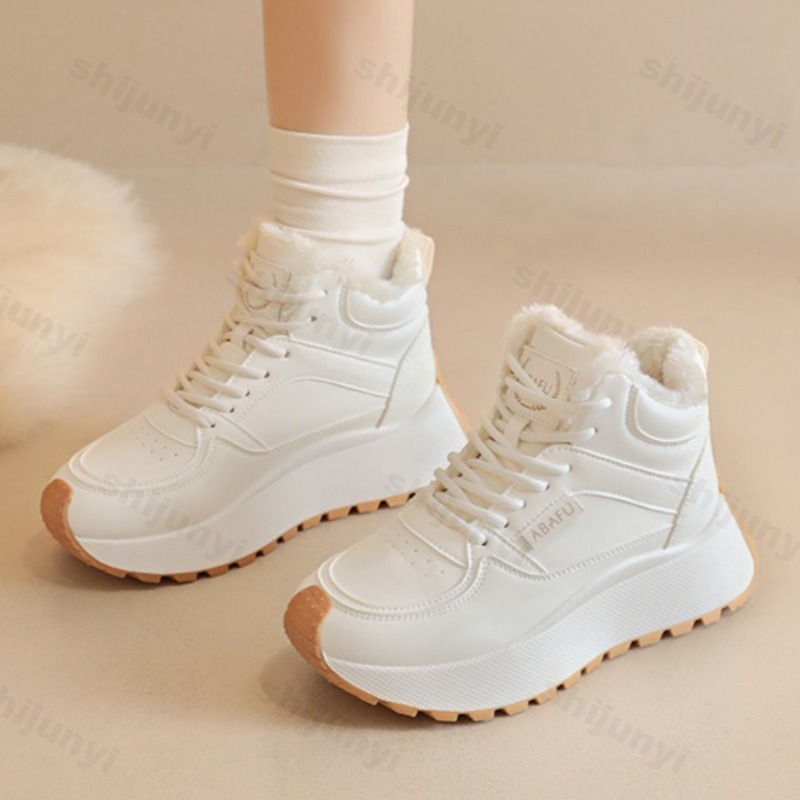 Vintage Fashion Fabrics - Dames Vintage Warm Fluwelen Hoge Snowboots