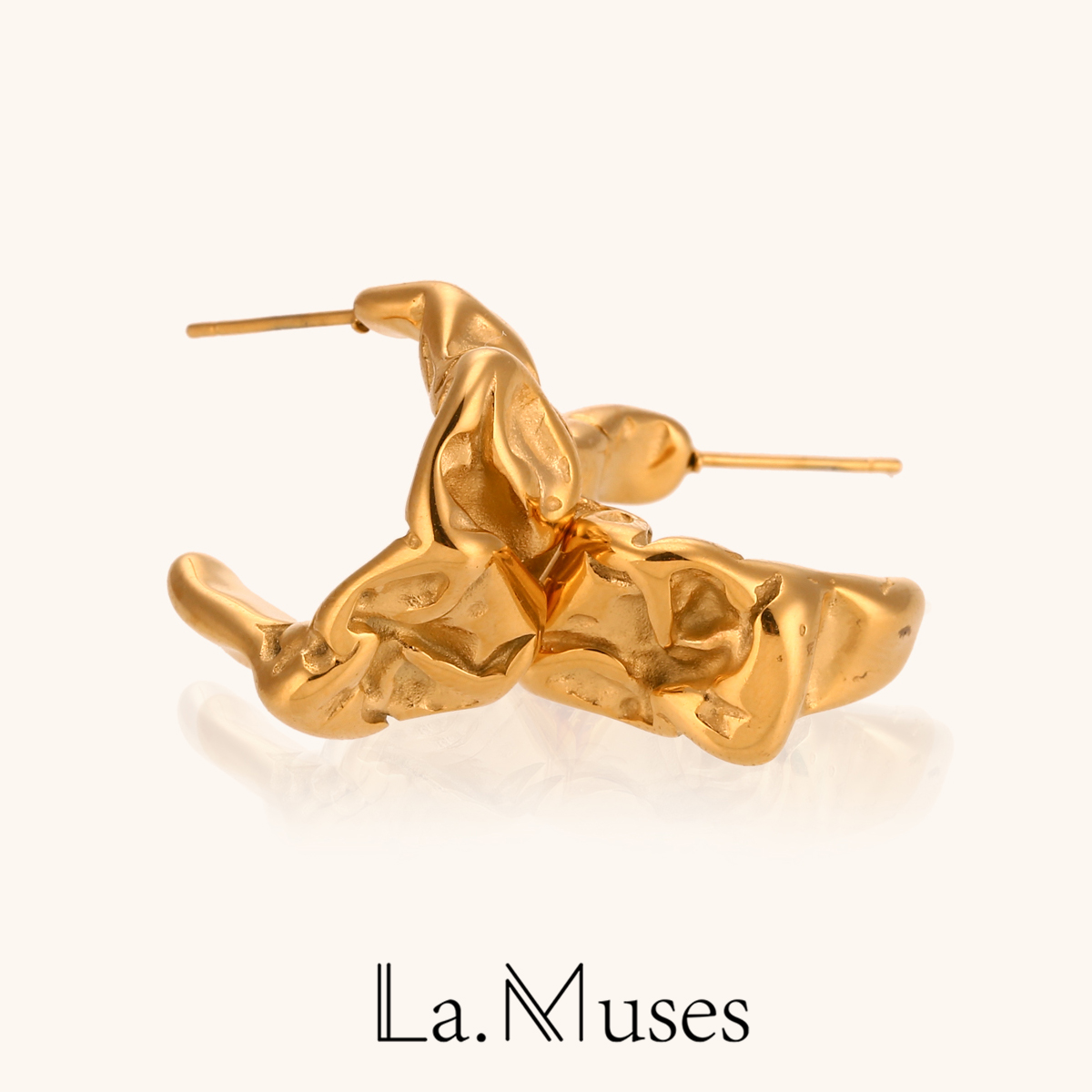 Vintage Fashion La - La.Muses Creatieve Verklaring Metaal Goud Kleur