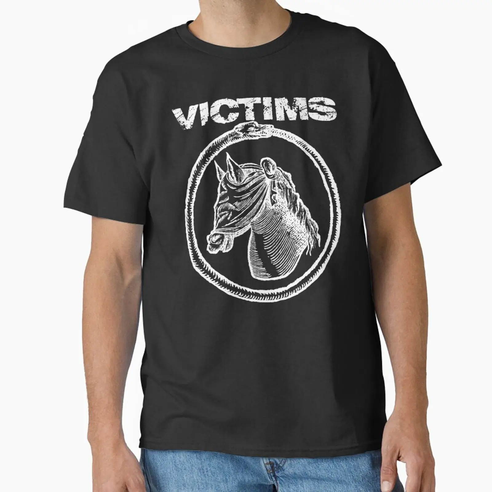 Vintage Fashion Victim - VICTIMS HORSE Klassiek T-shirt vintage gewassen