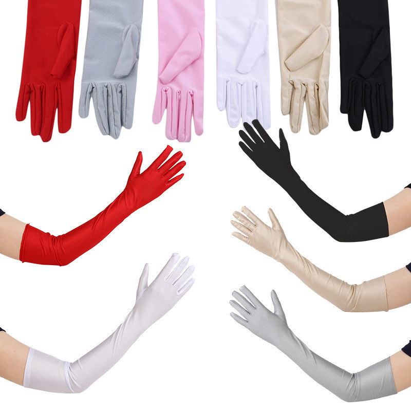 Vintage Fashion Events - 1 Paar Dames Avondfeest Formele Handschoenen
