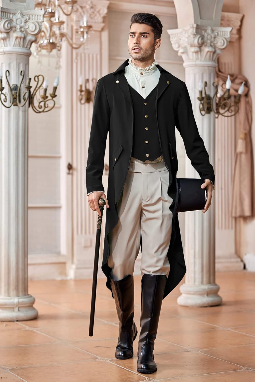 Mens Steampunk gotische jas Vi - Vintage Trench Coat recensie en prijs