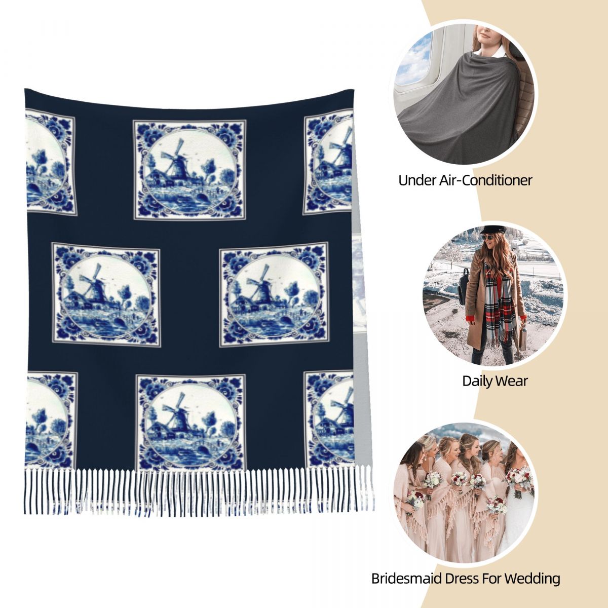 DUTCH BLUE DELFT Vintage Windm - Vintage Fashion Shop recensie en prijs