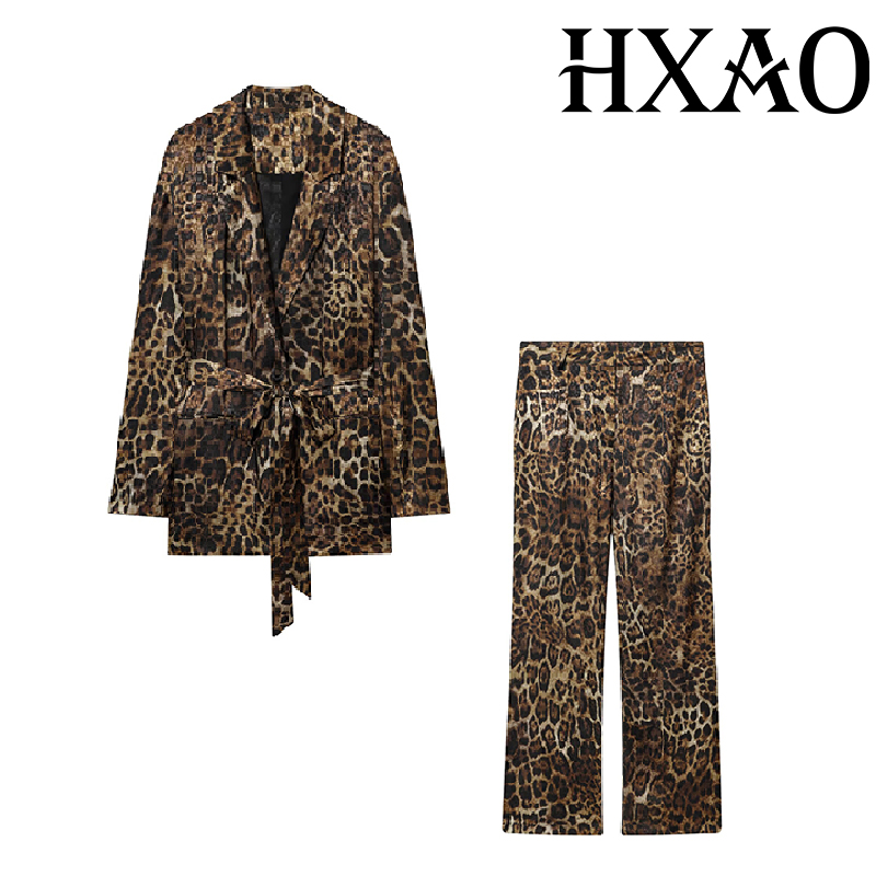 HXAO Luipaardbroeksets 2-delig - Vintage Trench Coat recensie en prijs