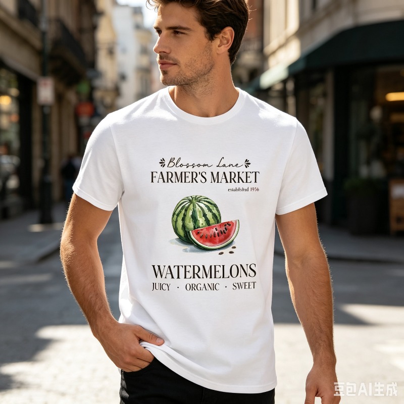 Watermelon Farmer Market T-shi - Vintage Fashion Market recensie en prijs