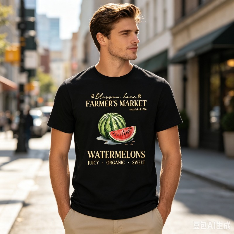Watermelon Farmer Market T-shi - Vintage Fashion Market recensie en prijs