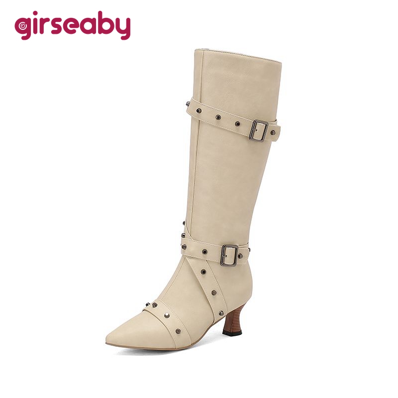 Girseaby dames knielange laars - Vintage Fashion Ladies recensie en prijs