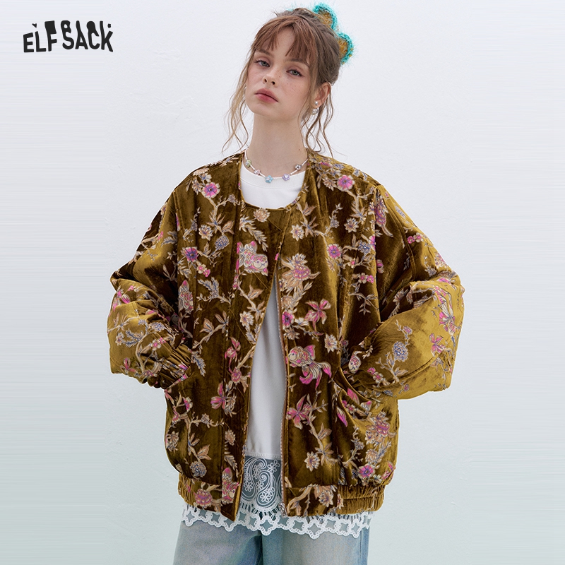 ELFSACK goudkleurig fluwelen j - Velvet Blazer Vintage recensie en prijs