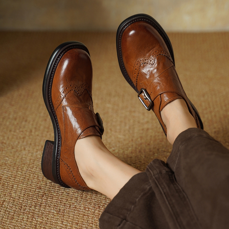 2027 Nieuwe Gesp Brogue Schoen - Vintage Fashion Ladies recensie en prijs
