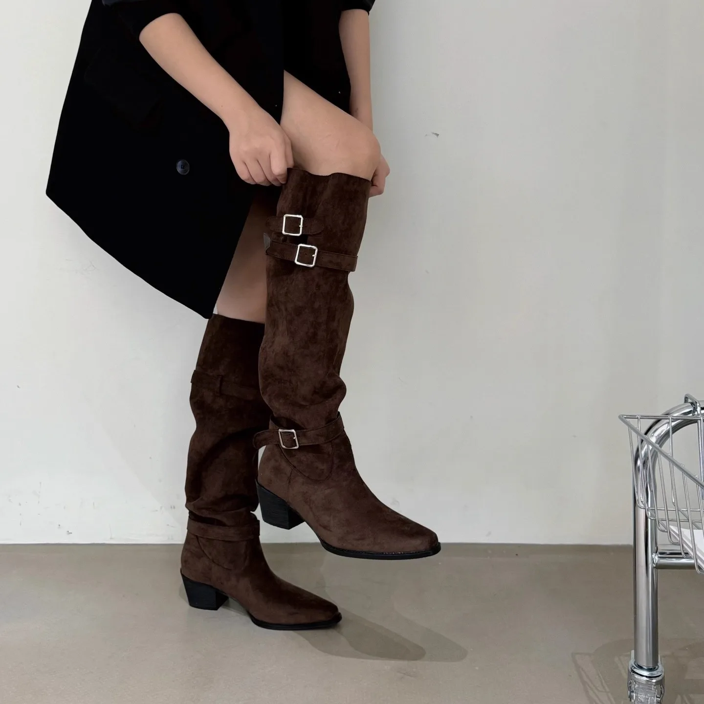 Vintage Suede Vrouwen Broekspi - Vintage Fashion Ladies recensie en prijs
