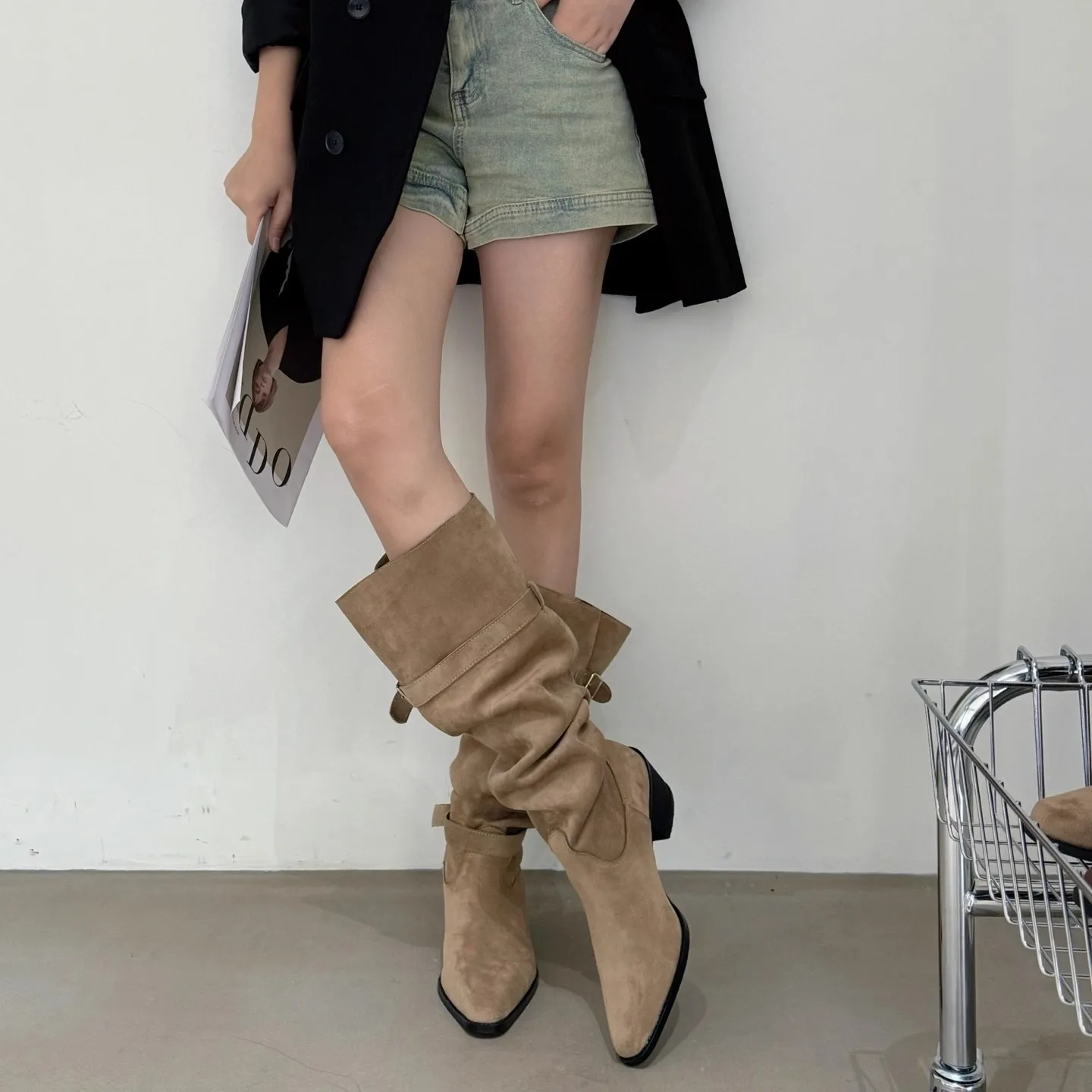 Vintage Suede Vrouwen Broekspi - Vintage Fashion Ladies recensie en prijs