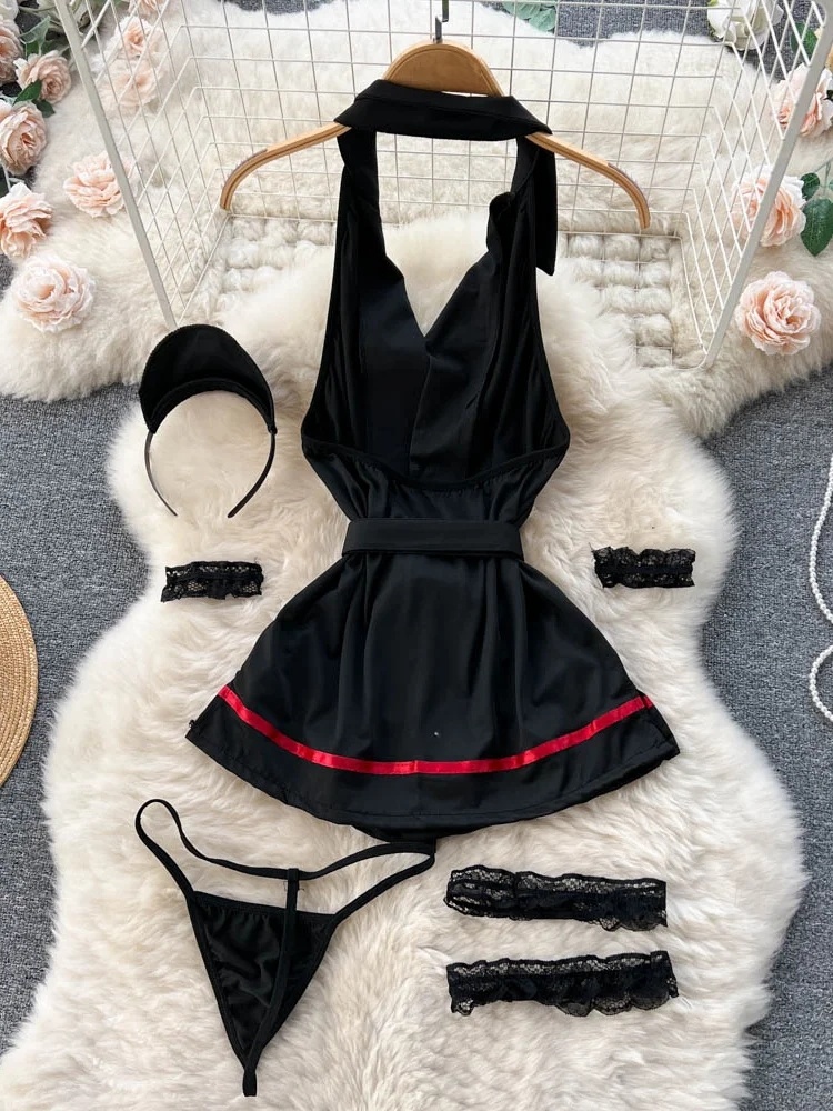 Erotische mode sexy halter lin - Vintage Fashion Ladies recensie en prijs