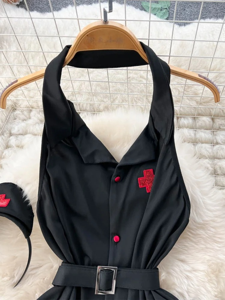Erotische mode sexy halter lin - Vintage Fashion Ladies recensie en prijs