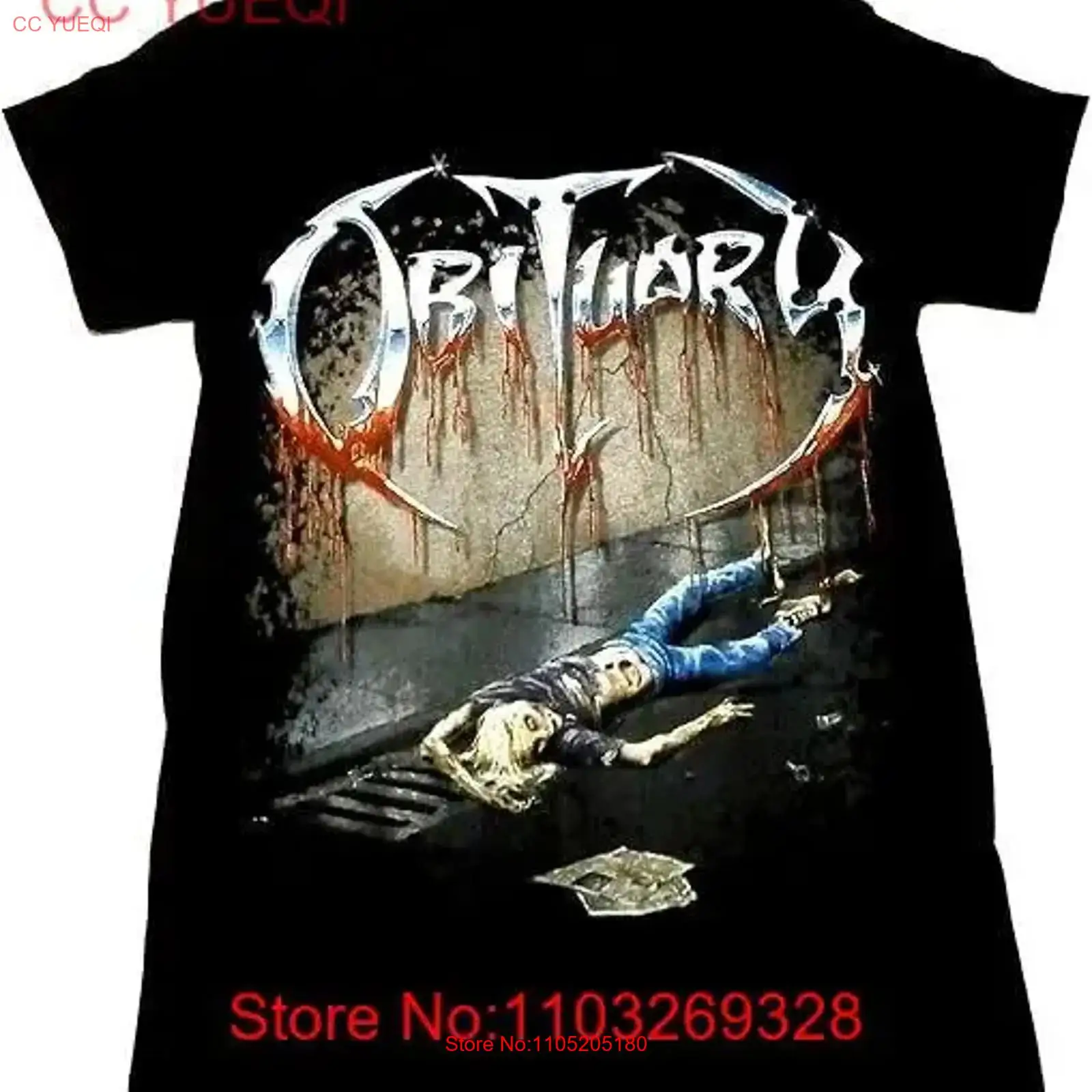 Vtg OBITUARY Band T-shirt Volw - Vintage Fashion Obituaries recensie en prijs