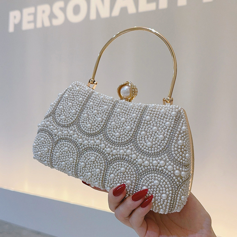 Vintage clutch met parelkralen - Vintage Fashion Events recensie en prijs