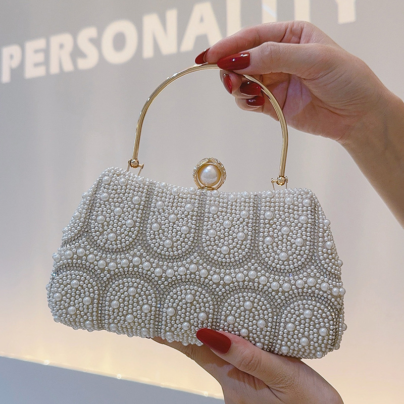 Vintage clutch met parelkralen - Vintage Fashion Events recensie en prijs