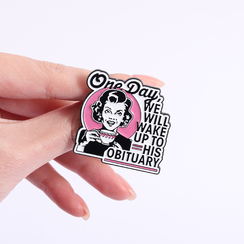 Donkere humor huisvrouw pin sa - Vintage Fashion Obituaries recensie en prijs