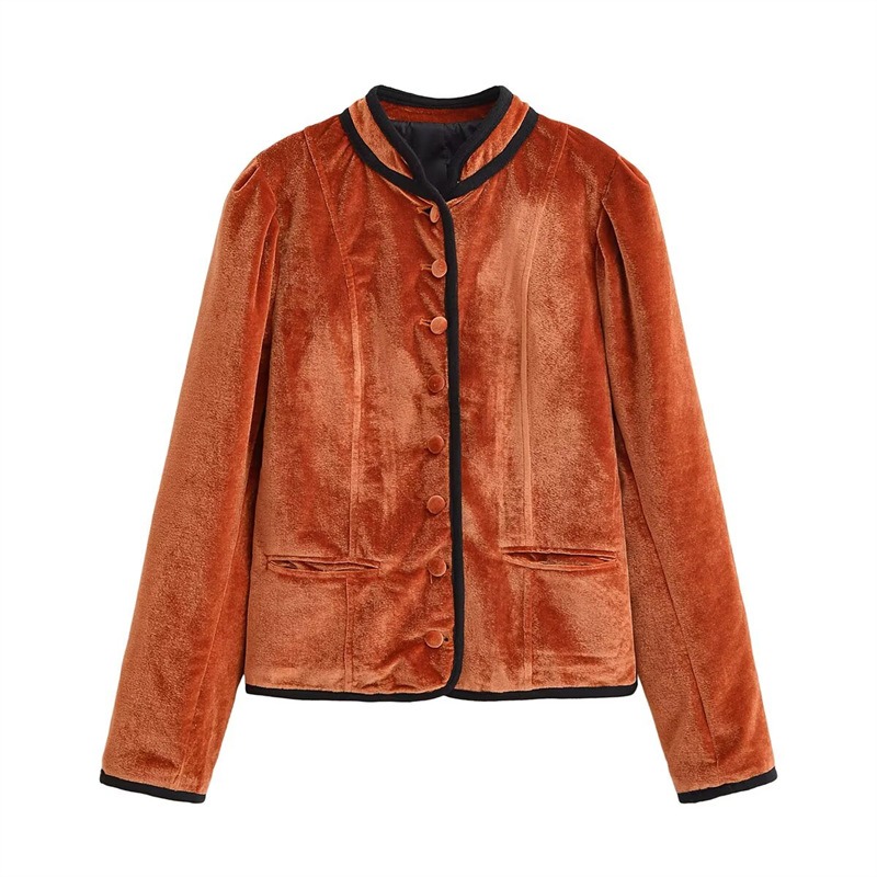 Opstaande kraag, contrasterend - Velvet Blazer Vintage recensie en prijs