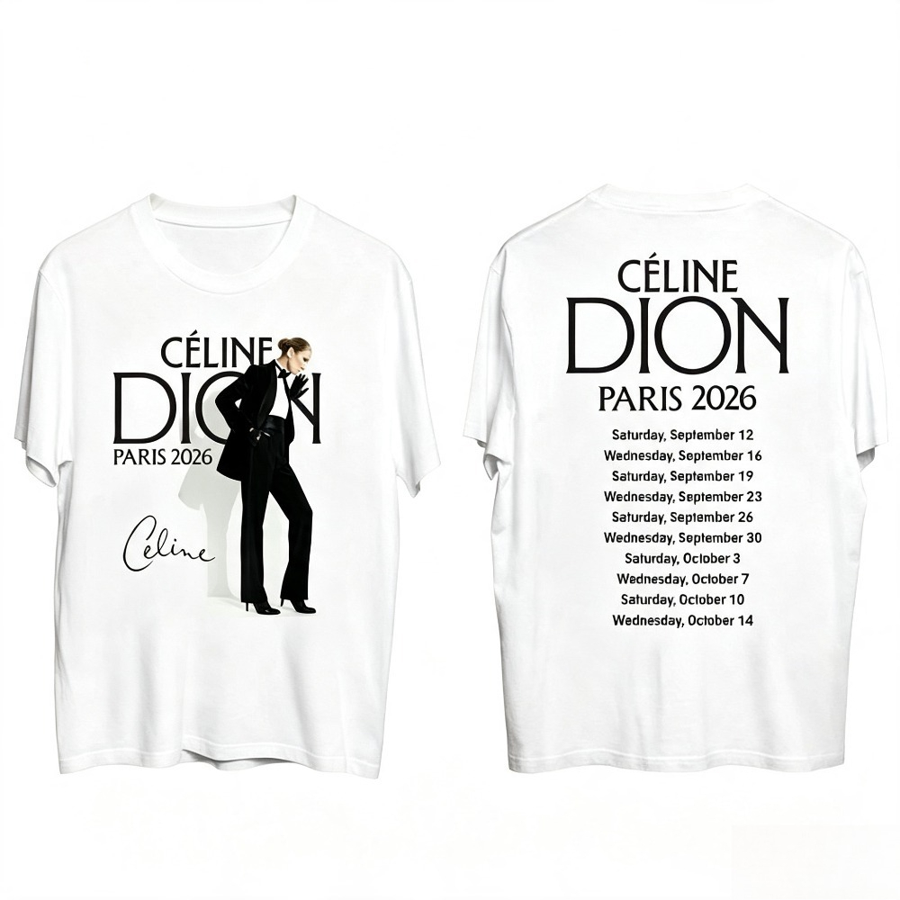 Celine Dion Paris 2026 Tour T- - Vintage Fashion Paris recensie en prijs