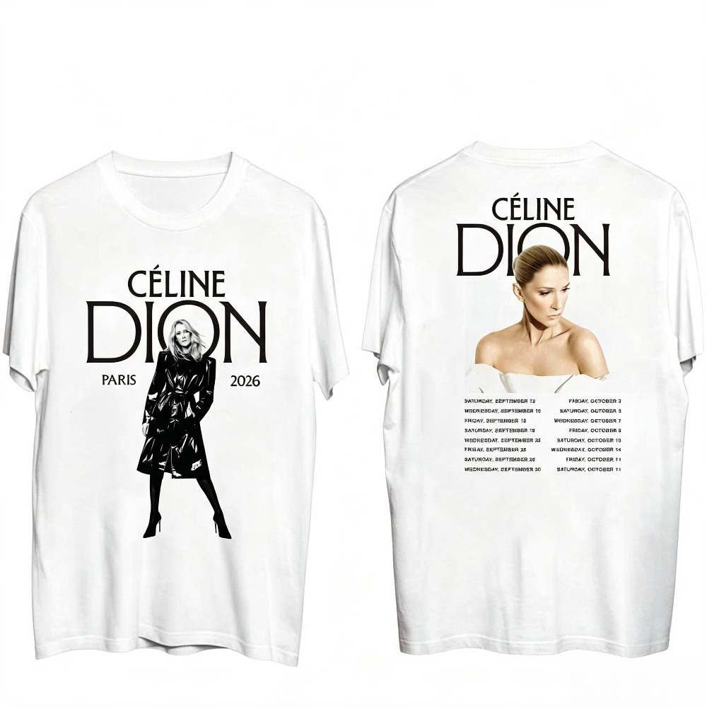 Celine Dion Paris 2026 Tour T- - Vintage Fashion Paris recensie en prijs