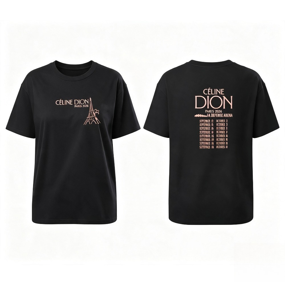 Celine Dion Paris 2026 Tour T- - Vintage Fashion Paris recensie en prijs