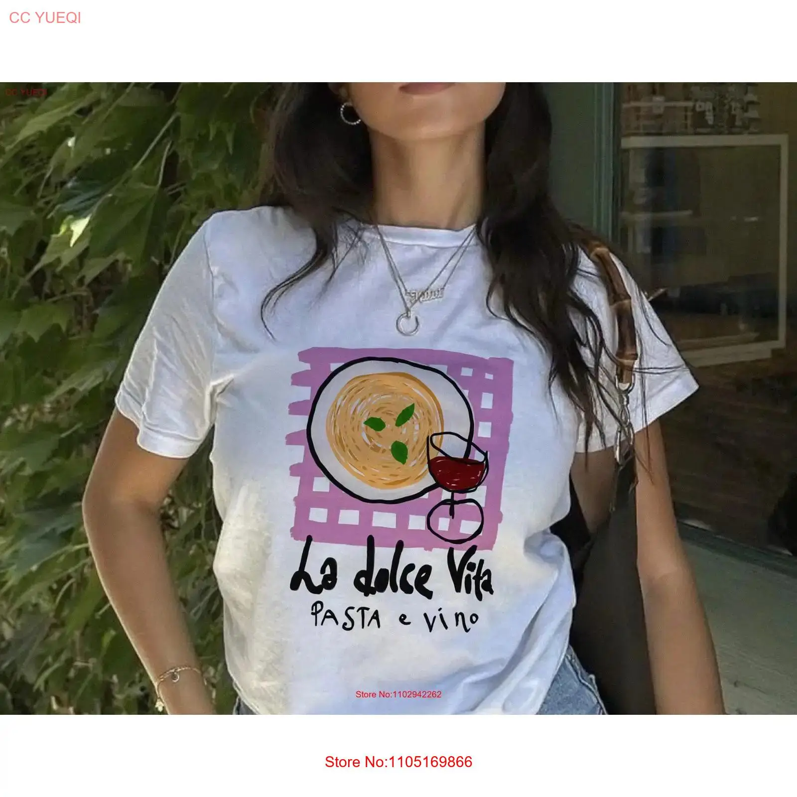 La Dolce Vita Pasta T-shirt vi - Vintage Fashion La recensie en prijs