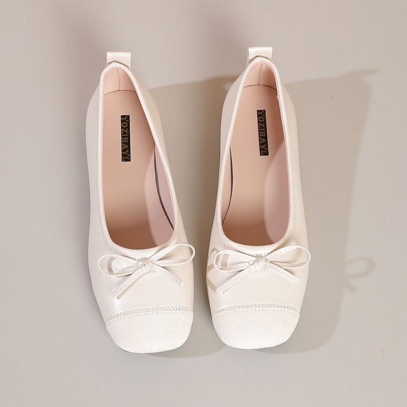 Dames Kleurblok Vierkante Teen - Vintage Fashion Ladies recensie en prijs
