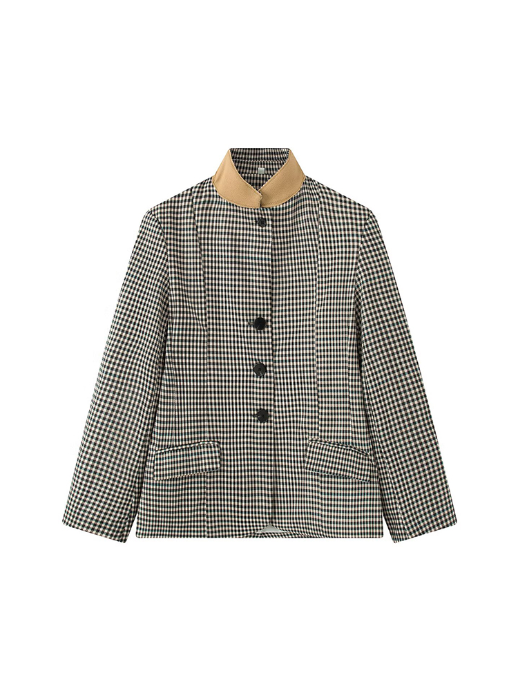 TFMLN Dames Vintage Geruite Bl - Vintage Trench Coat recensie en prijs