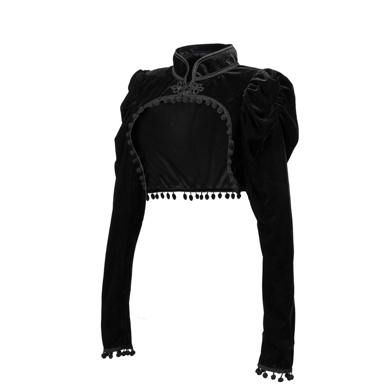 Flanel Kwasten Opstaande Kraag - Velvet Blazer Vintage recensie en prijs