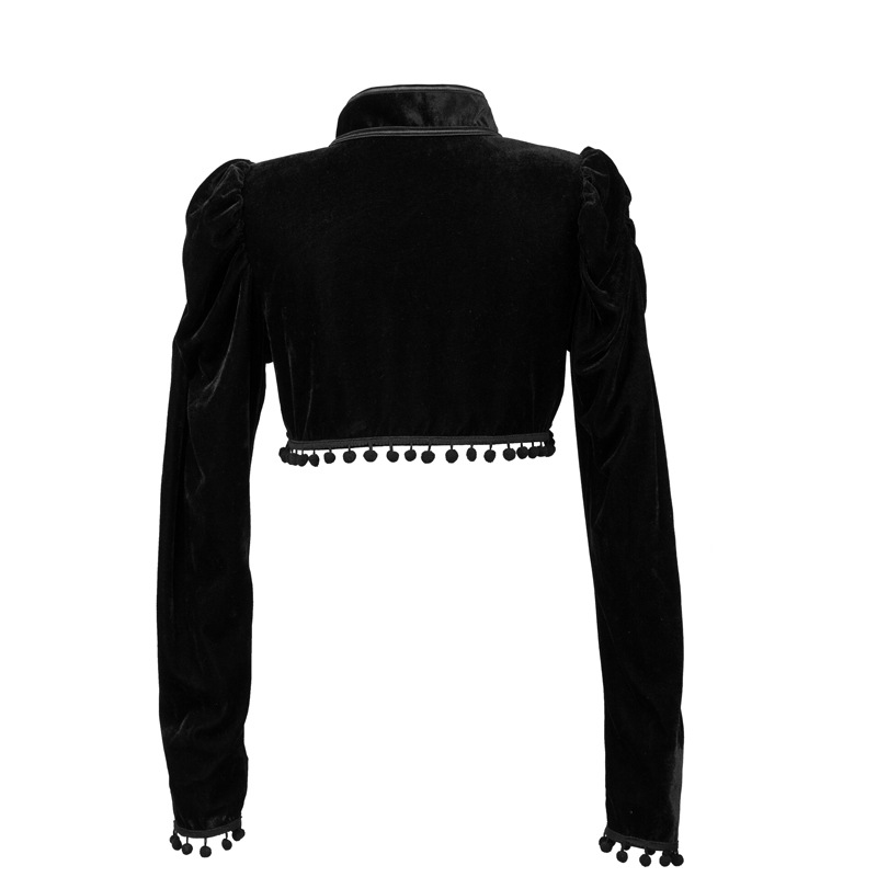 Flanel Kwasten Opstaande Kraag - Velvet Blazer Vintage recensie en prijs