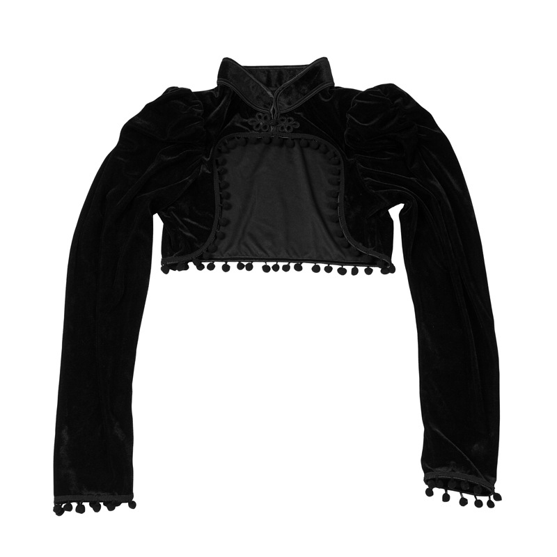 Flanel Kwasten Opstaande Kraag - Velvet Blazer Vintage recensie en prijs